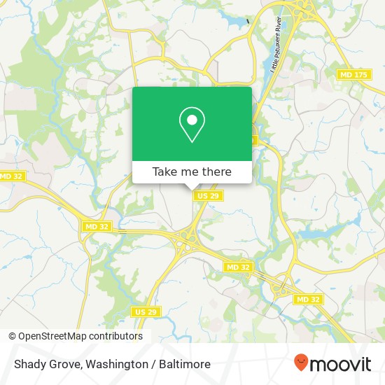 Shady Grove map