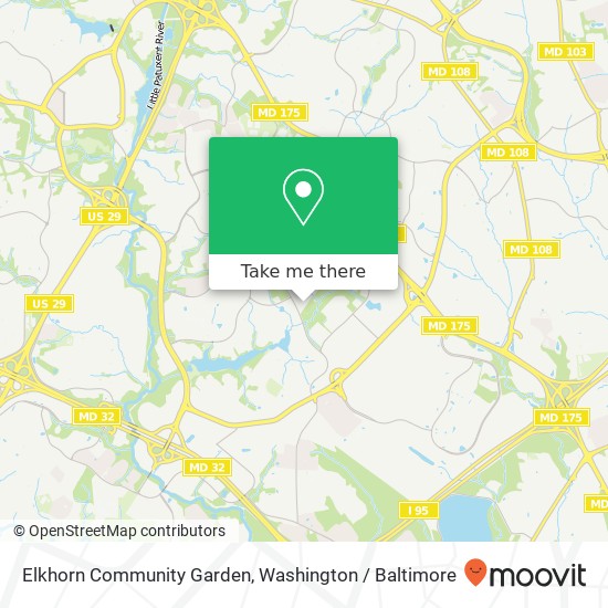 Mapa de Elkhorn Community Garden