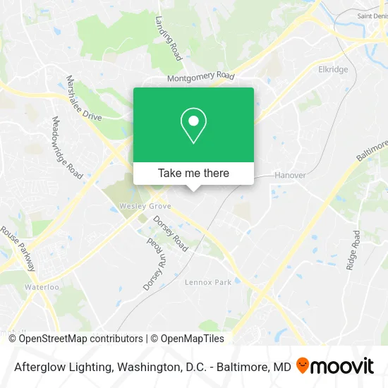 Afterglow Lighting map