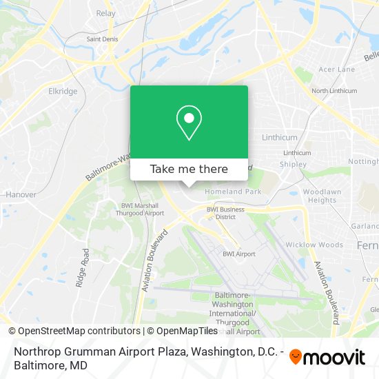 Northrop Grumman Airport Plaza map