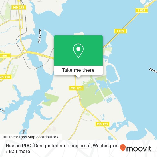 Mapa de Nissan PDC (Designated smoking area)