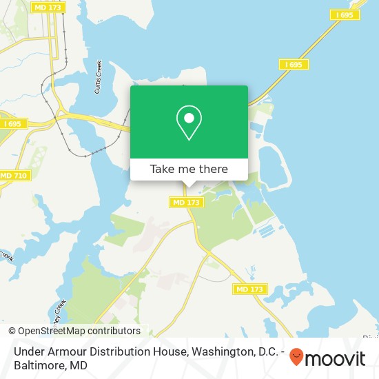 Under Armour Distribution House map