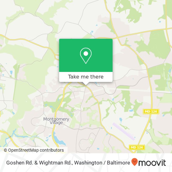 Goshen Rd. & Wightman Rd. map