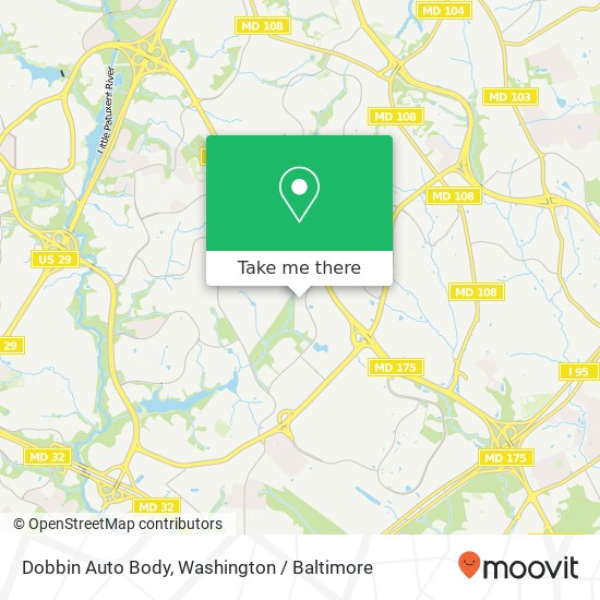 Mapa de Dobbin Auto Body