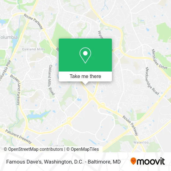 Famous Dave's map