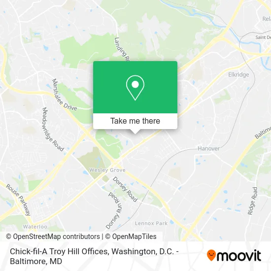 Chick-fil-A Troy Hill Offices map