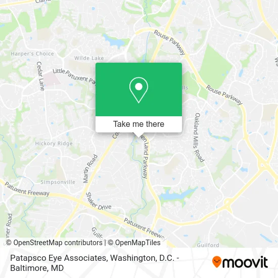 Patapsco Eye Associates map