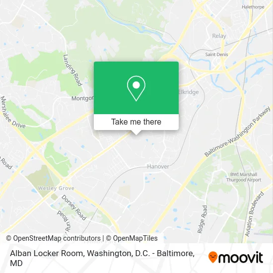 Alban Locker Room map