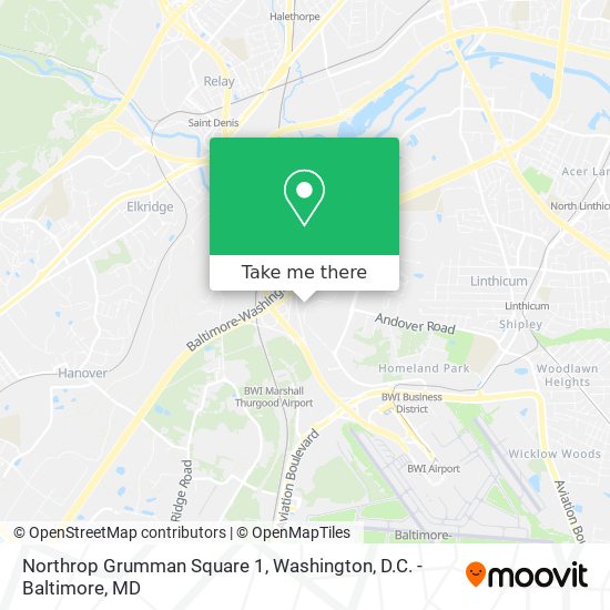 Mapa de Northrop Grumman Square 1