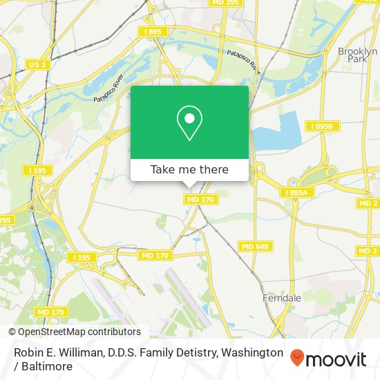Mapa de Robin E. Williman, D.D.S. Family Detistry