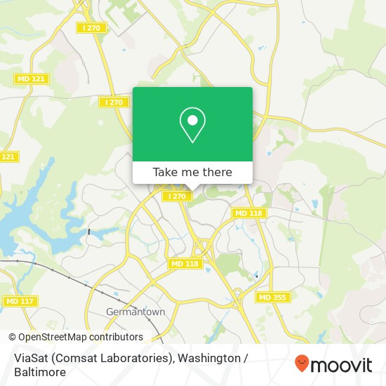 ViaSat (Comsat Laboratories) map