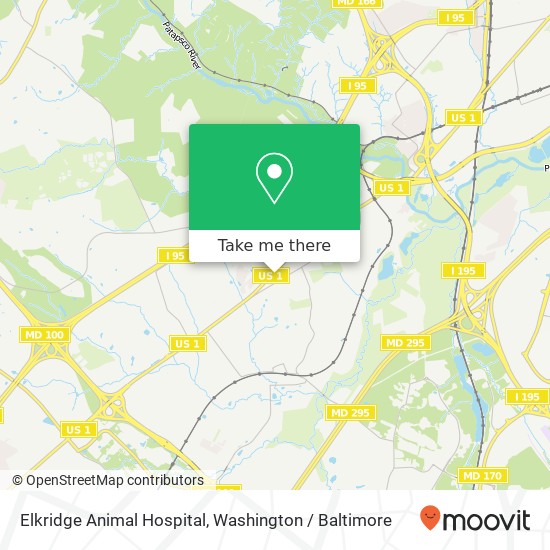 Mapa de Elkridge Animal Hospital