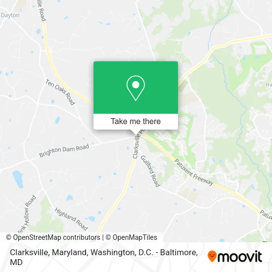 Clarksville, Maryland map