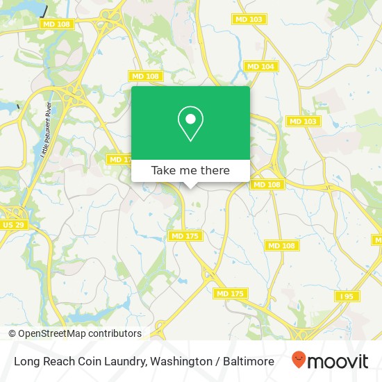 Mapa de Long Reach Coin Laundry