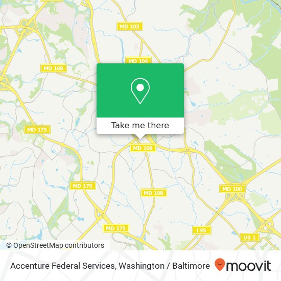 Accenture Federal Services map