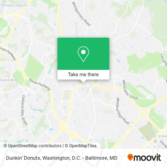 Dunkin' Donuts map