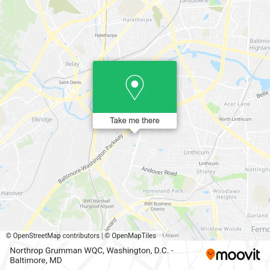 Northrop Grumman WQC map