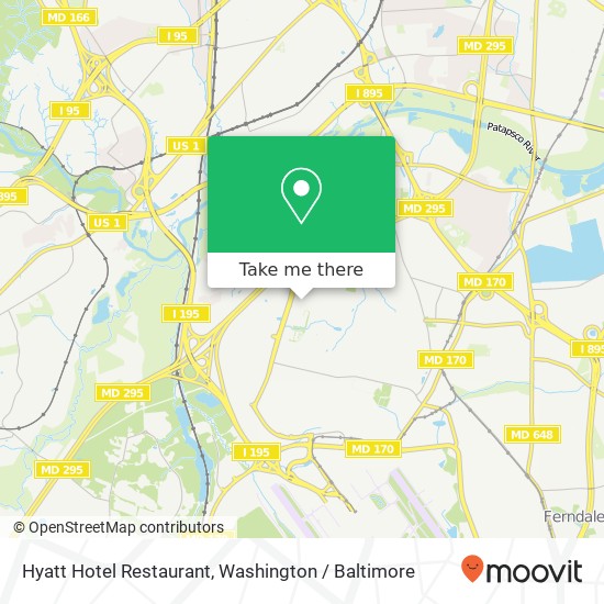 Mapa de Hyatt Hotel Restaurant
