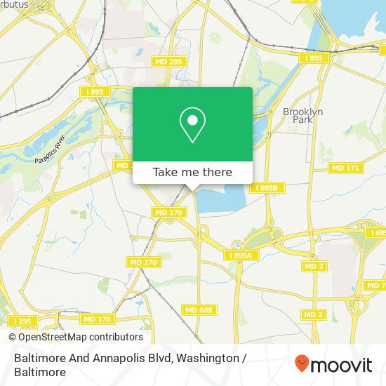 Mapa de Baltimore And Annapolis Blvd