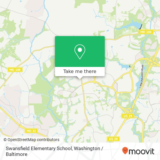 Swansfield Elementary School map