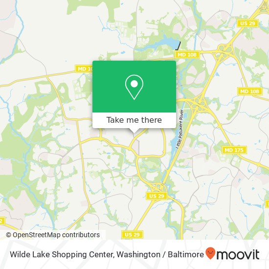 Wilde Lake Shopping Center map