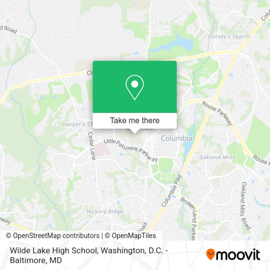 Wilde Lake High School map