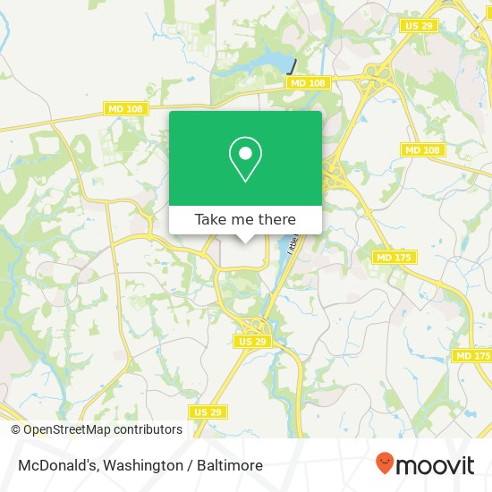 McDonald's map