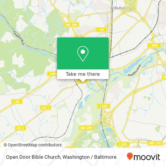 Mapa de Open Door Bible Church