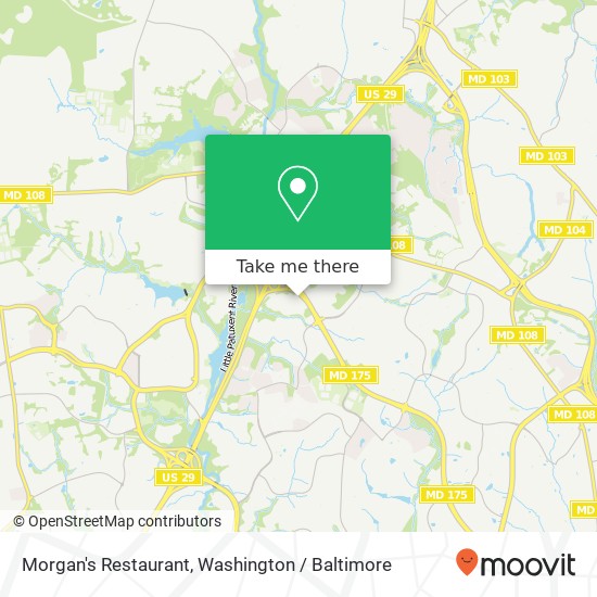 Mapa de Morgan's Restaurant