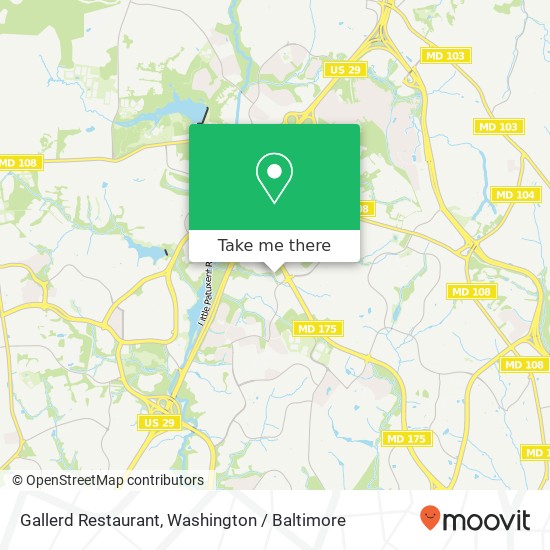 Mapa de Gallerd Restaurant