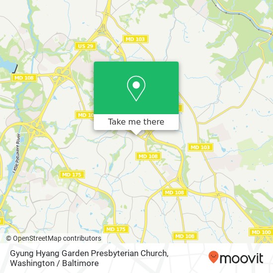 Gyung Hyang Garden Presbyterian Church map
