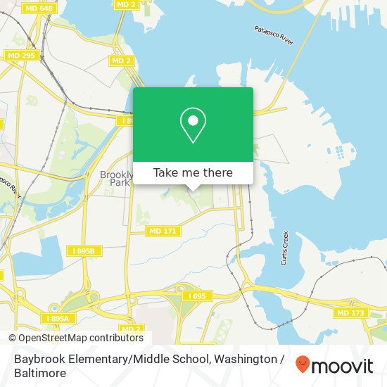 Baybrook Elementary / Middle School map