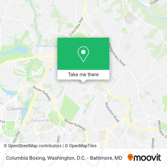 Mapa de Columbia Boxing