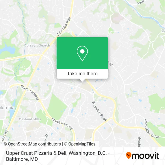Upper Crust Pizzeria & Deli map
