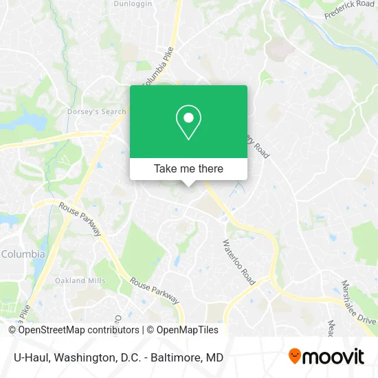 U-Haul map