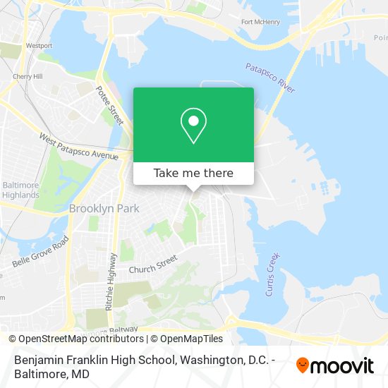 Benjamin Franklin High School map