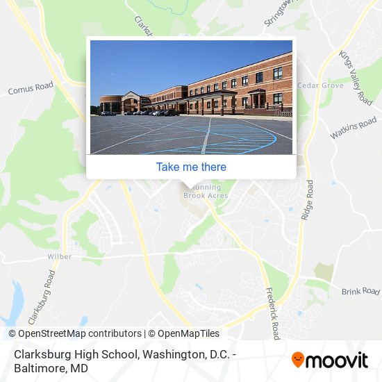 Mapa de Clarksburg High School