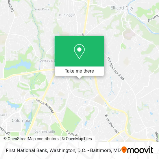 First National Bank map