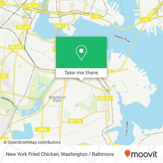 Mapa de New York Fried Chicken