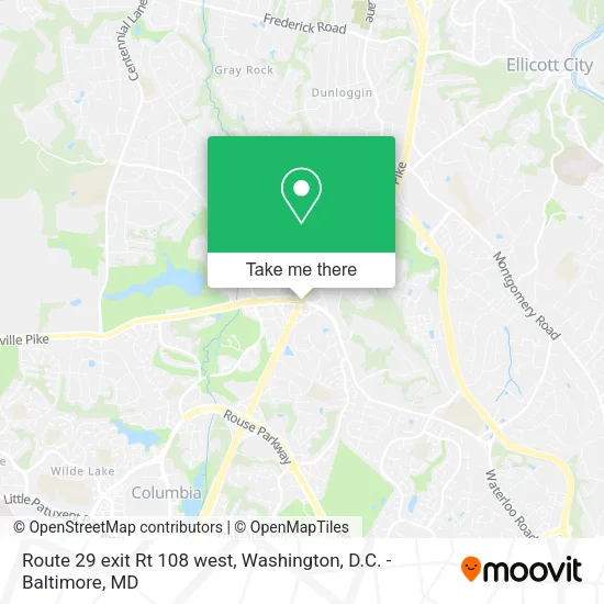 Route 29 exit Rt 108 west map