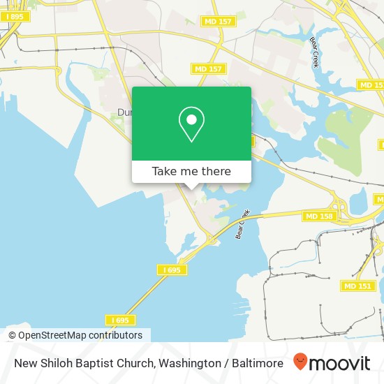 Mapa de New Shiloh Baptist Church