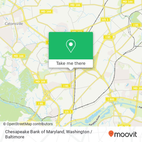 Chesapeake Bank of Maryland map