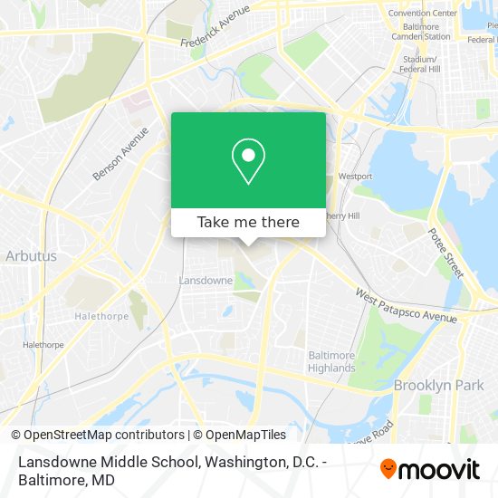 Lansdowne Middle School map