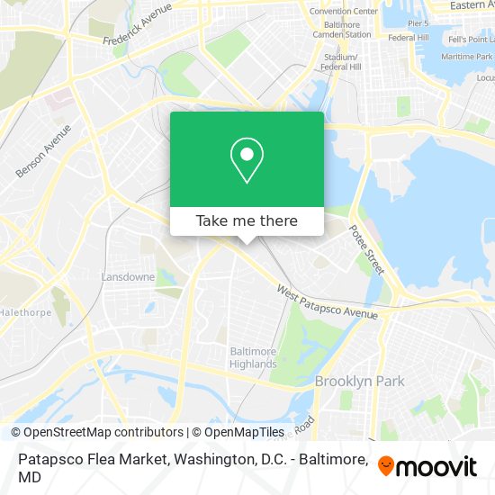 Mapa de Patapsco Flea Market