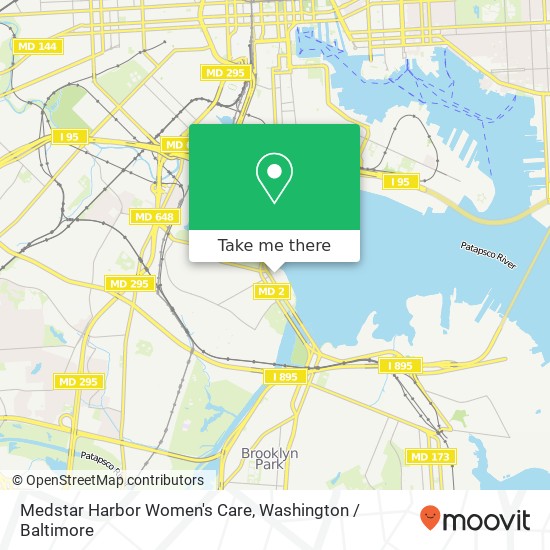 Medstar Harbor Women's Care map