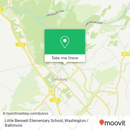 Mapa de Little Bennett Elementary School