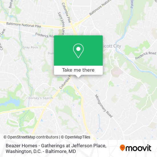 Beazer Homes - Gatherings at Jefferson Place map