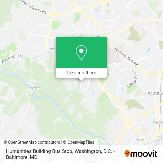 Mapa de Humanities Building Bus Stop