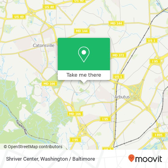 Shriver Center map