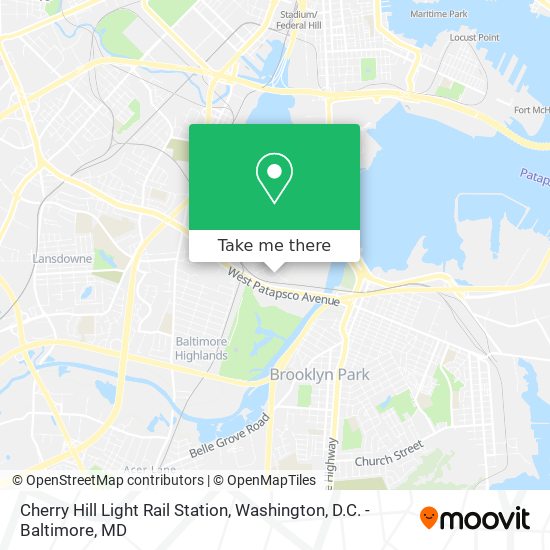 Mapa de Cherry Hill Light Rail Station